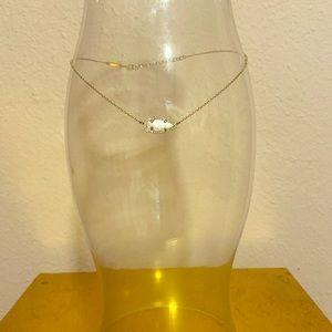 White Kendra Scott arrow necklace